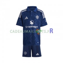 Manchester United Maillot avec flocage Rouge Extérieur 2024-2025 ,Tenue Enfant MC