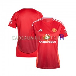 Manchester United Maillot avec flocage Rouge Domicile 2024-2025 ,Femme MC Manchester United Maillot avec flocage Rouge Domicile 2024-2025 ,Femme MC