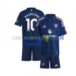 Manchester United Maillot avec flocage Rouge Marcus Rashford 10 Extérieur 2024-2025 ,Tenue Enfant MC