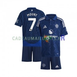 Manchester United Maillot avec flocage Rouge Mason Mount 7 Extérieur 2024-2025 ,Tenue Enfant MC