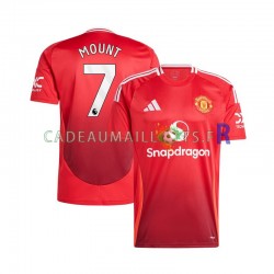 Manchester United Maillot avec flocage Rouge Mason Mount 7 Domicile 2024-2025 ,Homme MC
