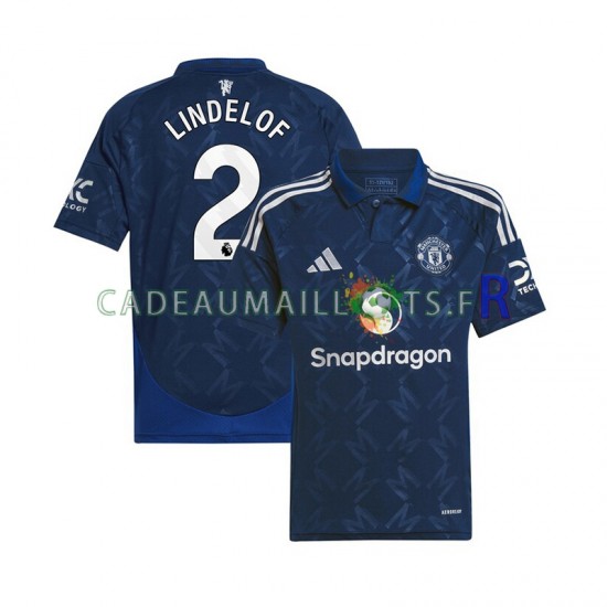 Manchester United Maillot avec flocage Victor Lindelof 2 Extérieur 2024-2025 ,Homme MC