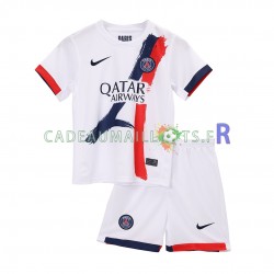 Paris Saint-Germain Maillot avec flocage Extérieur 2024-2025 ,Tenue Enfant MC
