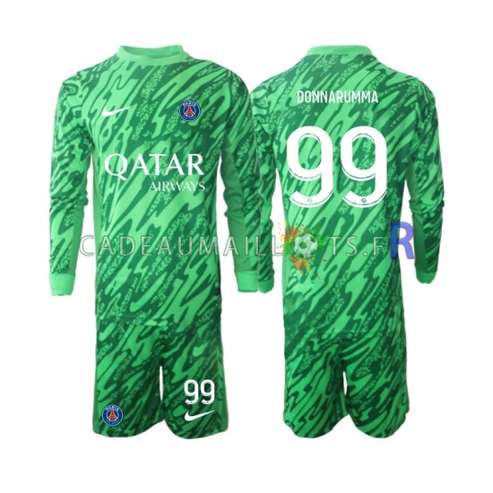 Paris Saint-Germain Maillot avec flocage Gianluigi Donnarumma 99 Gardien Extérieur 2024-2025 ,Tenue Enfant ML