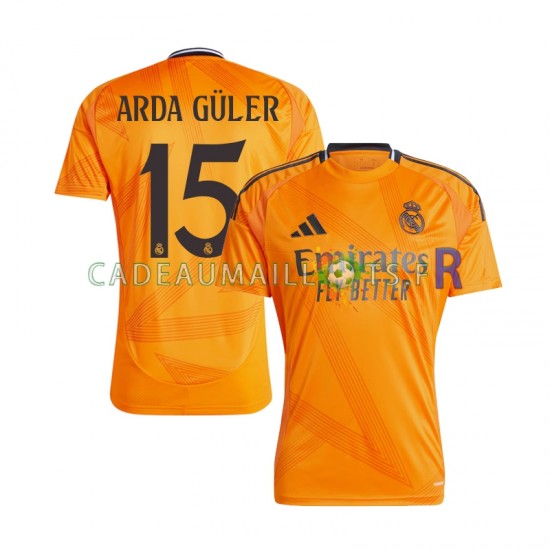 Real Madrid Maillot avec flocage Arda Guler 15 Extérieur 2024-2025 ,Homme MC