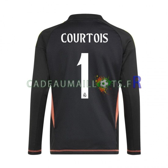 Real Madrid Maillot avec flocage Thibaut Courtois 1 Gardien Extérieur 2024-2025 ,Homme MC