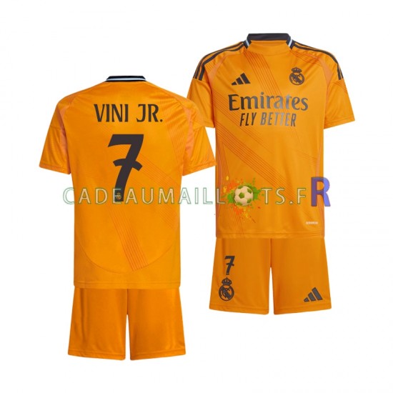 Real Madrid Maillot avec flocage VINI JR 7 Extérieur 2024-2025 ,Tenue Enfant MC