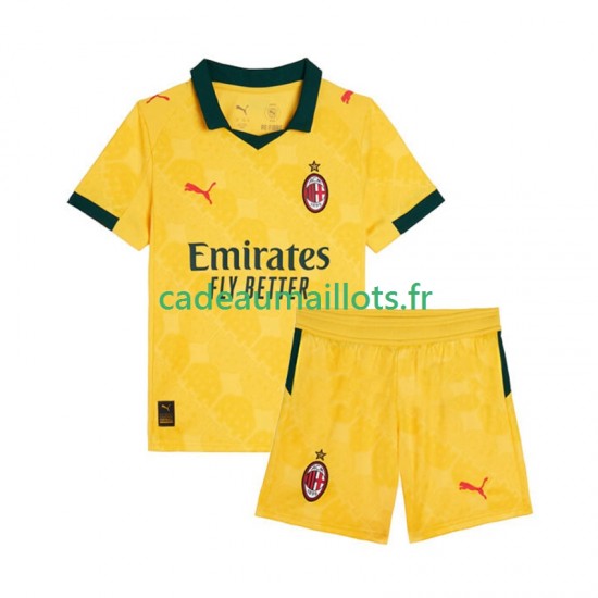 AC Milan Maillot avec flocage 3ème 2025-2026 ,Tenue Enfant MC AC Milan Maillot avec flocage 3ème 2025-2026 ,Tenue Enfant MC