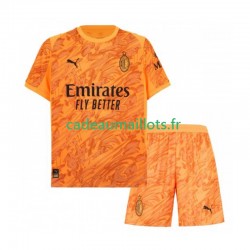 AC Milan Maillot avec flocage Gardien 3ème 2025-2026 ,Tenue Enfant MC