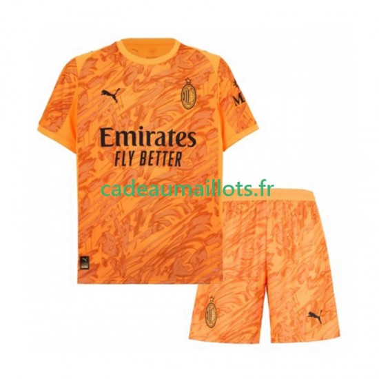 AC Milan Maillot avec flocage Gardien 3ème 2025-2026 ,Tenue Enfant MC
