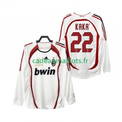 AC Milan Maillot avec flocage KAKA 22 Rétro Extérieur 2006 2007 ,Homme ML