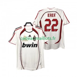 AC Milan Maillot avec flocage KAKA 22 Rétro Extérieur 2006 2007 ,Homme MC