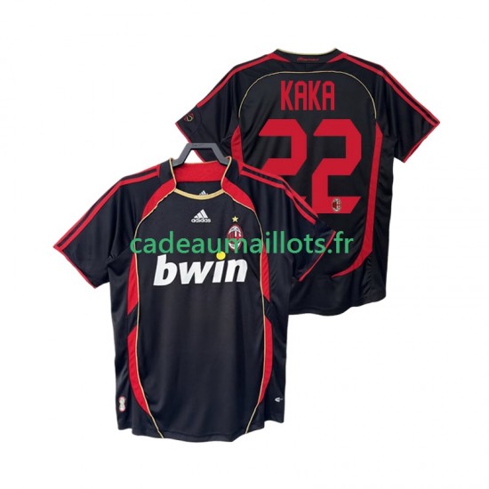 AC Milan Maillot avec flocage KAKA 22 Rétro 3ème 2006 2007 ,Homme MC
