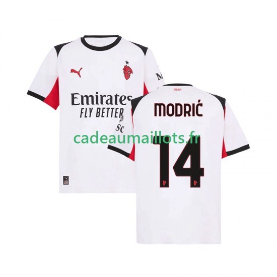 AC Milan Maillot avec flocage Modrić Luka 14 Extérieur 2025-2026 ,Homme MC