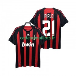 AC Milan Maillot avec flocage RIRLO 21 Rétro Domicile 2008 2009 ,Homme MC