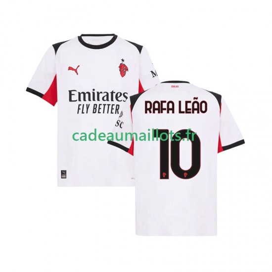 AC Milan Maillot avec flocage Rafael Leao 10 Extérieur 2025-2026 ,Homme MC