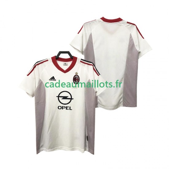 AC Milan Maillot avec flocage Rétro Extérieur 1999 1998 ,Homme MC