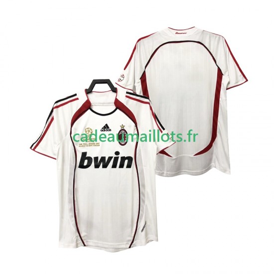AC Milan Maillot avec flocage Rétro Extérieur 2006 2007 ,Homme MC