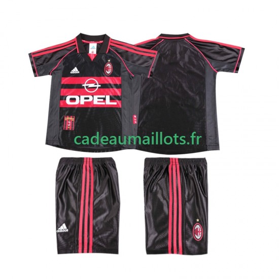 AC Milan Maillot avec flocage Rétro 3ème 1988 2002 ,Tenue Enfant MC