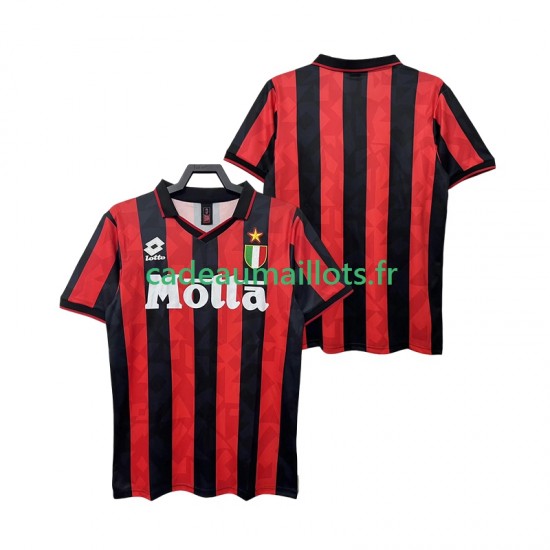 AC Milan Maillot avec flocage Rétro Domicile 1993 1994 ,Homme MC