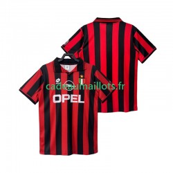 AC Milan Maillot avec flocage Rétro Domicile 1996 2004 ,Homme MC