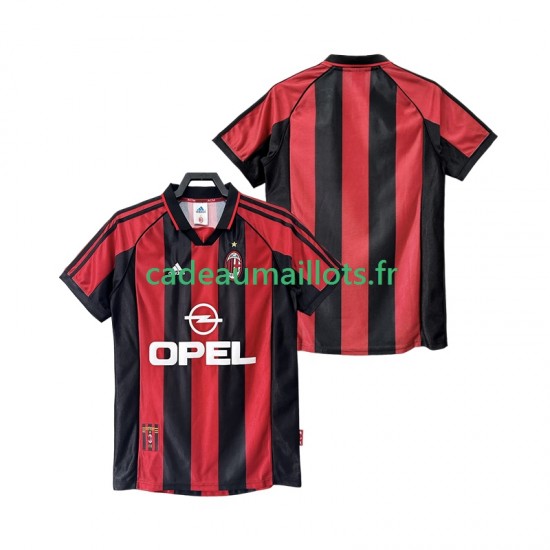 AC Milan Maillot avec flocage Rétro Domicile 1988 2002 ,Homme MC AC Milan Maillot avec flocage Rétro Domicile 1988 2002 ,Homme MC