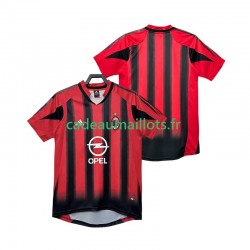 AC Milan Maillot avec flocage Rétro Domicile 1999 1998 ,Homme MC