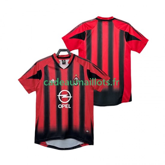 AC Milan Maillot avec flocage Rétro Domicile 1999 1998 ,Homme MC