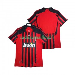 AC Milan Maillot avec flocage Rétro Domicile 2007 2008 ,Homme MC