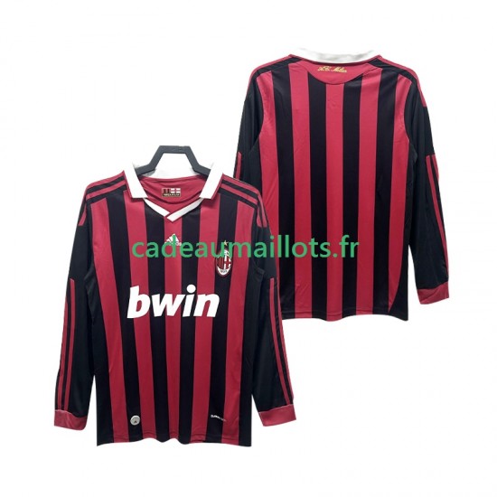 AC Milan Maillot avec flocage Rétro Domicile 2009 2010 ,Homme ML