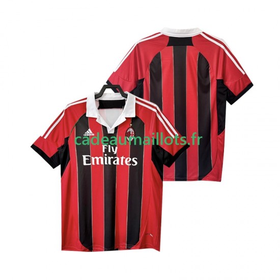 AC Milan Maillot avec flocage Rétro Domicile 2012 2013 ,Homme MC