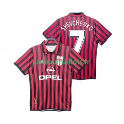 AC Milan Maillot avec flocage SHEVCHENKO 7 Rétro Domicile 2002 2022 ,Homme MC