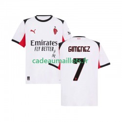 AC Milan Maillot avec flocage Santiago Gimenez 7 Extérieur 2025-2026 ,Homme MC
