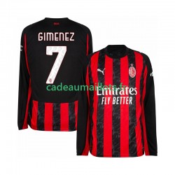 AC Milan Maillot avec flocage Santiago Gimenez 7 Domicile 2025-2026 ,Homme ML