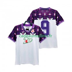 Fiorentina Maillot avec flocage 9 Rétro Extérieur 1992 1993 ,Homme MC