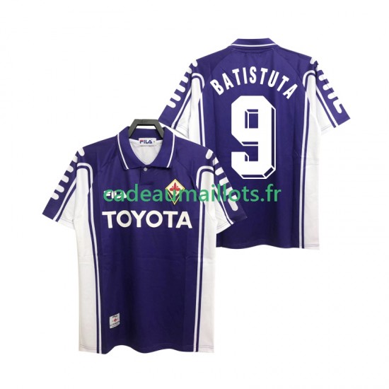 Fiorentina Maillot avec flocage BASTUTA 9 Rétro Domicile 2002 2022 ,Homme MC