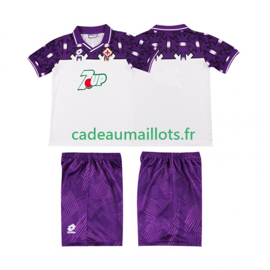 Fiorentina Maillot avec flocage Rétro Extérieur 1992 1993 ,Tenue Enfant MC