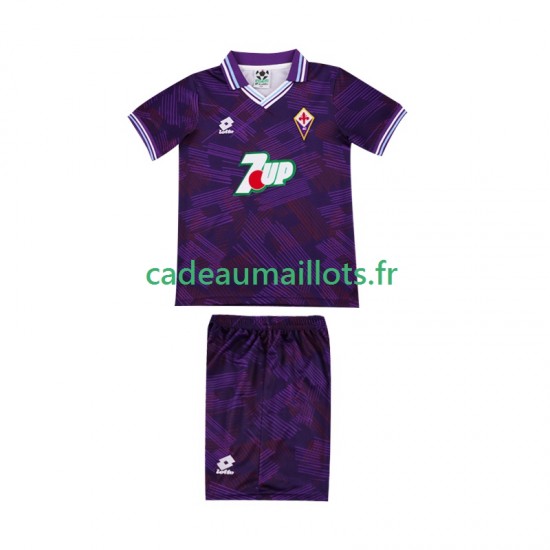 Fiorentina Maillot avec flocage Rétro Domicile 1992 1993 ,Tenue Enfant MC