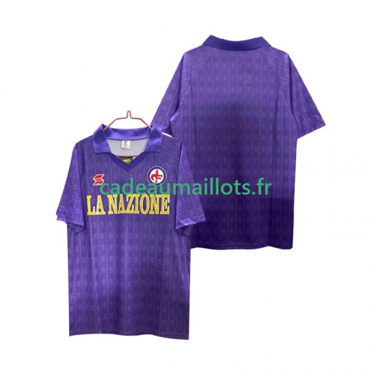 Fiorentina Maillot avec flocage Rétro Domicile 1989 1990 ,Homme MC
