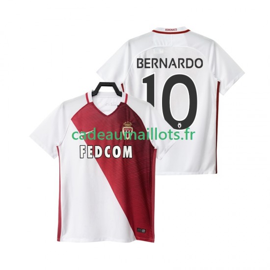 AS Monaco Maillot avec flocage BERNARDO 10 Domicile 2016 2017 ,Homme MC