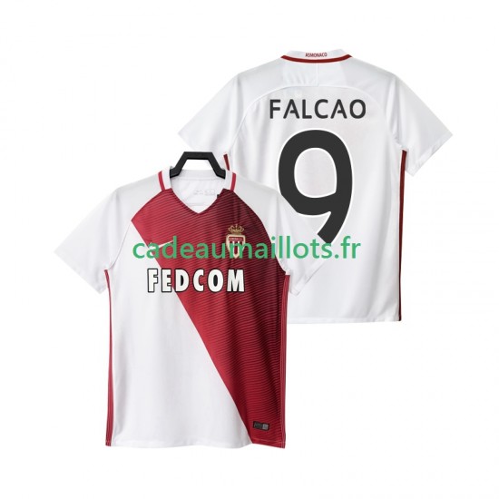 AS Monaco Maillot avec flocage FALCAO 9 Domicile 2016 2017 ,Homme MC