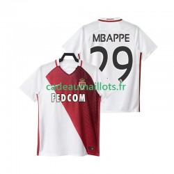 AS Monaco Maillot avec flocage Mbappé 29 Domicile 2016 2017 ,Homme MC