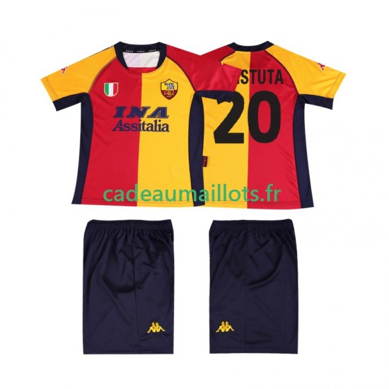 AS Rome Maillot avec flocage Batistuta 20 Rétro Domicile 2022 2011 ,Tenue Enfant MC