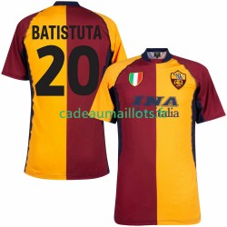 AS Rome Maillot avec flocage Batistuta 20 Rétro Domicile 2022 2011 ,Homme MC