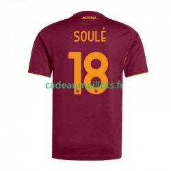 AS Rome Maillot avec flocage Soule 18 Domicile 2025-2026 ,Homme MC