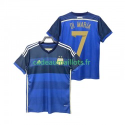 Argentine Maillot avec flocage DI MARIA 7 Rétro Extérieur 2014 ,Homme MC