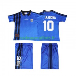 Argentine Maillot avec flocage MARADONA 10 Rétro Extérieur 1994 ,Tenue Enfant MC