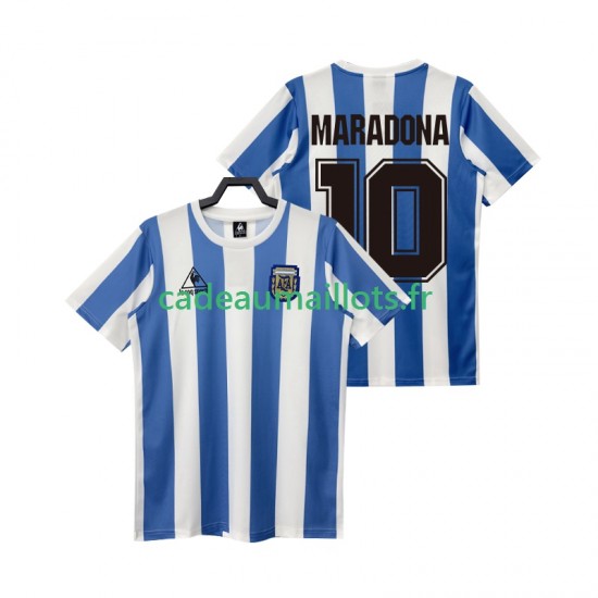 Argentine Maillot avec flocage MARADONA 10 Rétro Domicile 1986 ,Homme MC