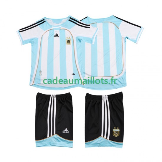Argentine Maillot avec flocage Rétro Domicile 2006 2007 ,Tenue Enfant MC