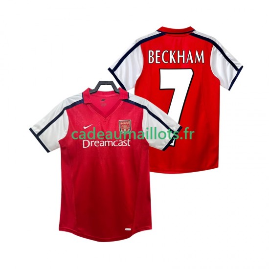 Arsenal Maillot avec flocage BECKHAM 7 Rétro Domicile 2011 2010 ,Homme MC